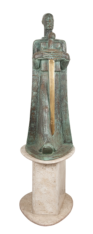 GALILEO EMENDABILI - ?Sem título? - Escultura em bronze. - Ass. dat. 1964. - 110 cm alt.