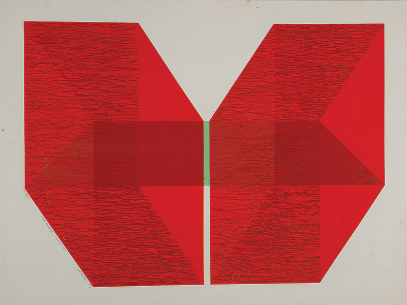 MASSUO NAKAKUBO - `Caramuru` - Serigrafia ` Tiragem 85/100. Ass.tit.dat.1979 inf.dir ` 62,5 x 47,5 cm.