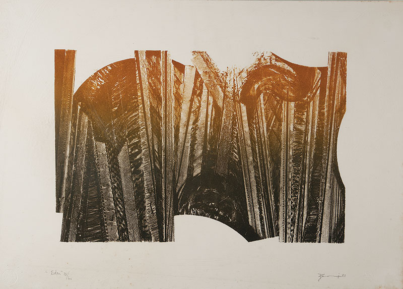 MARIA BONOMI - `Edem` - Gravura em metal ` Tiragem 731/600 - 69 x 79 cm.