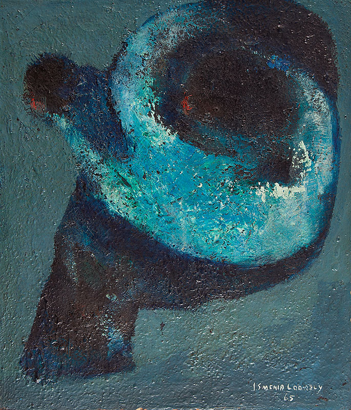ISMENIA COARACY - `Sem titulo` - Óleo sobre tela ` Ass.dat. 1965 inf.dir. 56 x 49 cm.