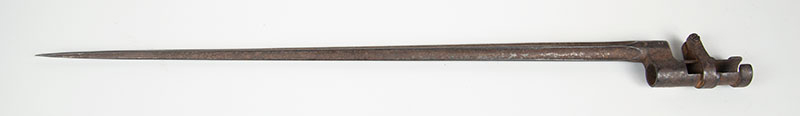 Baioneta de boca lâmina cruciforme modelo M.1799. - Medindo 51 cm de comprimento. - Europa ` Séc. XIX.