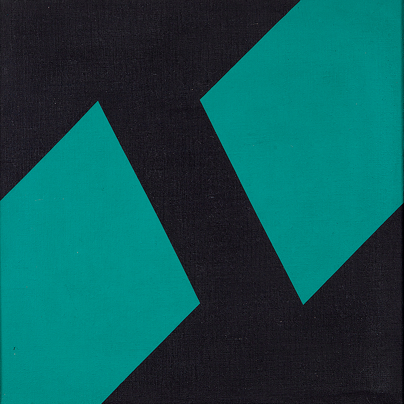 VALDEIR MACIEL - `Sem título` - Óleo sobre tela -Ass.dat.1982 no verso. - 30 x 30 cm