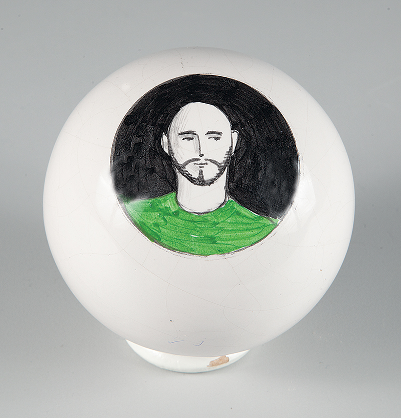 ALEX CERVENY - `Sem título` - Bola de cerâmica - Tamanho P. Com certificado de Autenticidade da Referência Galeria de Arte.