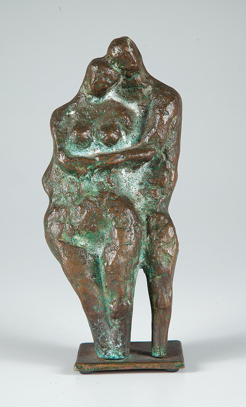 VASCO PRADO `Casal` - Escultura em bronze -Assinada - 20/50. 21 cm.