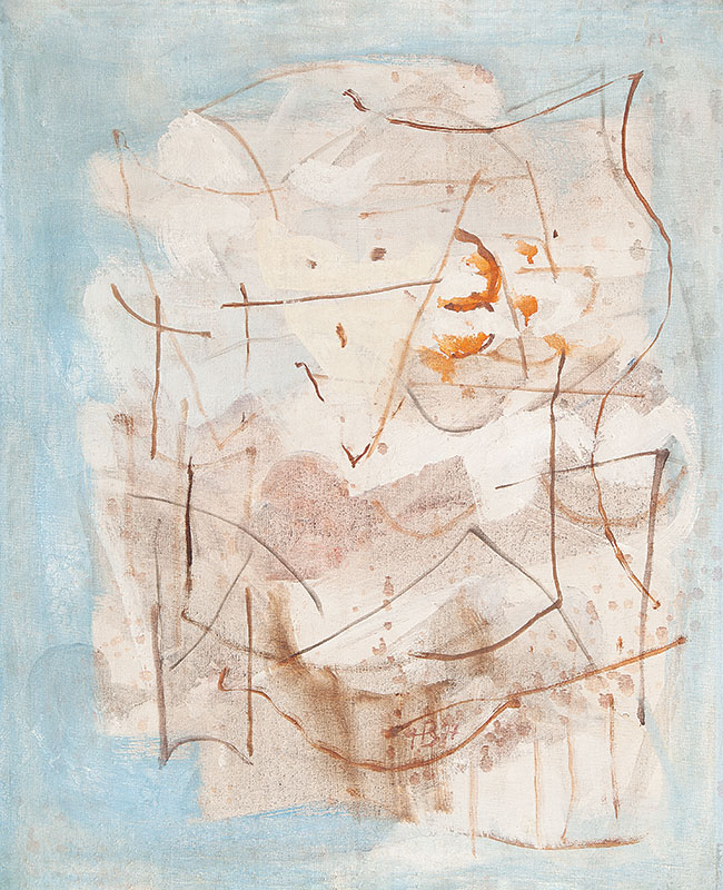 HENRIQUE BOESE - `Sem titulo` Óleo sobre tela. Ass. dat. 1977 inf. dir. 60 x 50 cm.