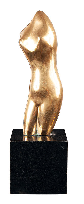 BRUNO GIORGI - `Torso` - Escultura em bronze polido - Assinada. - Altura 28 cm