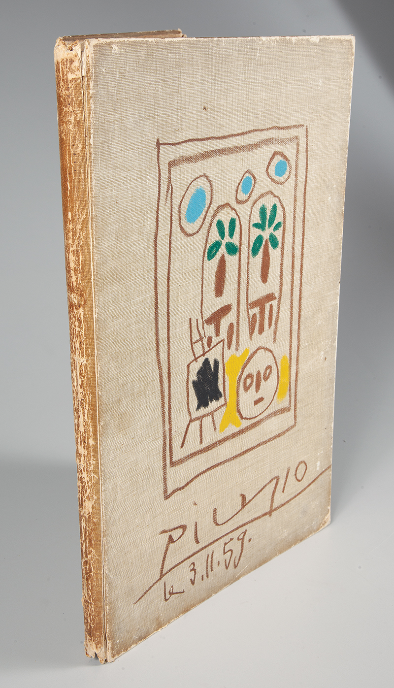 PICASSO - Caderno Califórnia` Caderno de esboços litográficos impresso por Mourlot Fréres. Edição Cercle d`Art Exemplar 1029/1500. 42 x 27 cm.