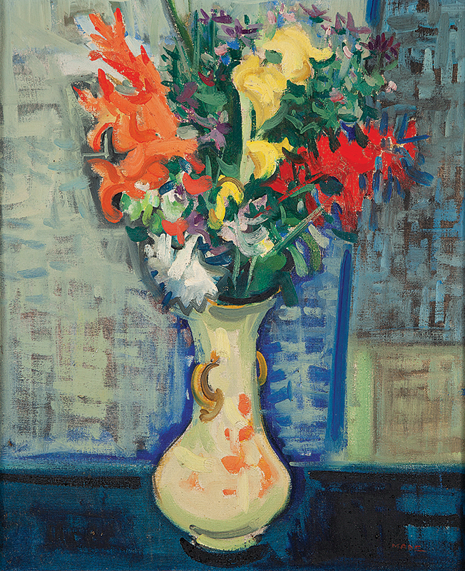 MABE - `Vaso de flores` - Óleo sobre tela - Ass.inf.dir. - 46 x 38,5 cm