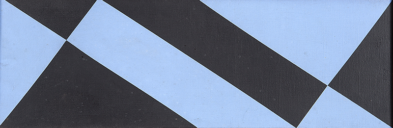 VALDEIR MACIEL - `Sem título ` - Óleo sobre tela - Ass.dat.1982 no verso. - 20 x 60 cm
