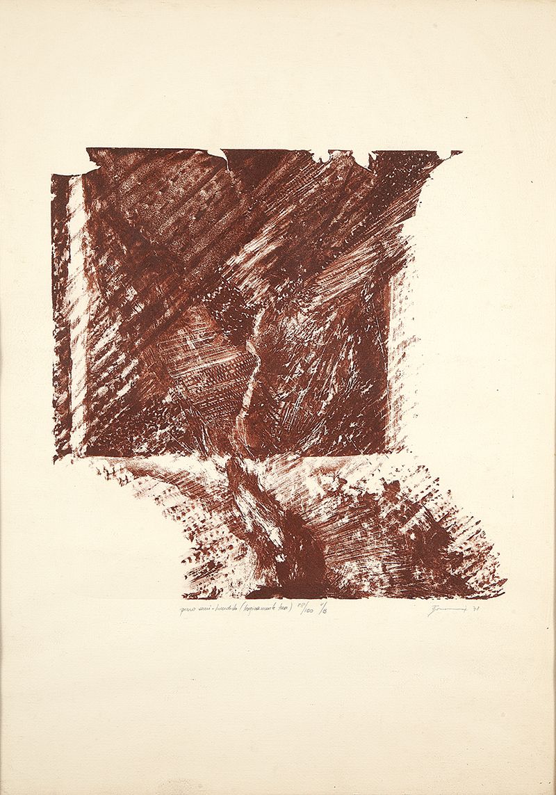 MARIA BONOMI - `Perro`` (Logicamente tua)` - Xilogravura -28/100 ` V/B - Ass.dat.1978 inf.dir. - 70 x 50 cm