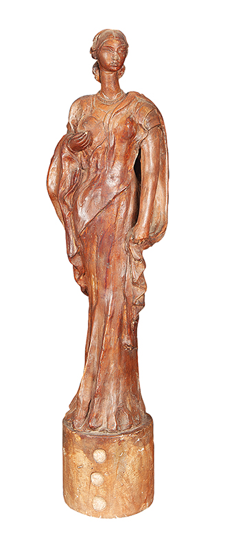 RAPHAEL GALVEZ - `Mulher` - Escultura em gesso - Assinada. - 57 cm