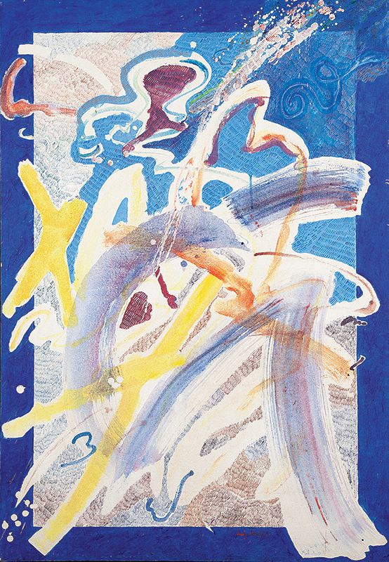 LUIZ ÁQUILA - Sem título - Óleo sobre tela - Ass. dat. 1980 inf. dir. - 116 x 81 cm