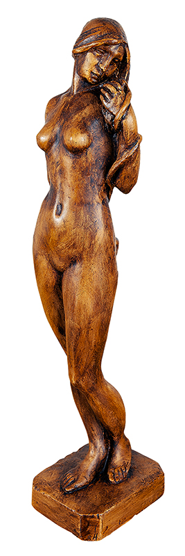 JOAQUIM LOPES FIGUEIRA - `Eva` - Escultura em gesso - Sem assinatura. - 44cm