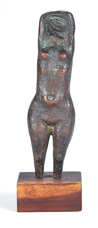 VASCO PRADO - `Torso feminino`- Escultura em bronze - Múltiplo 50 -Assinada - 16 cm altura. - Procedência Galeria Skultura.