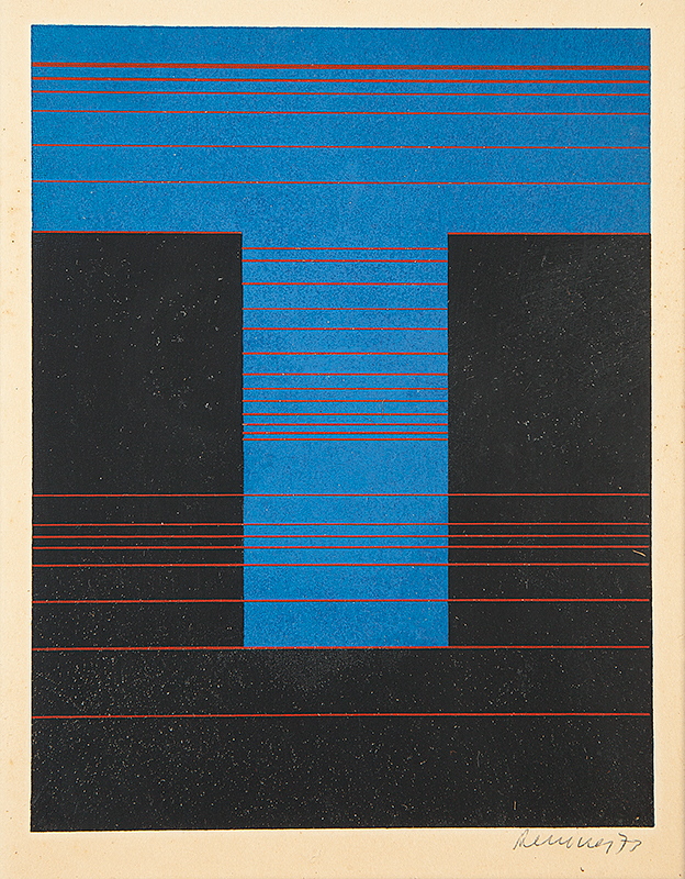RENINA KATZ - `Sem título` - Aquarela sobre papel - Ass.dat.1973 inf. dir. - 20 x 16 cm.