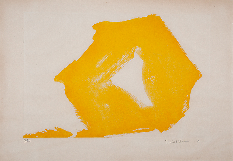 TOMIE OHTAKE - `Sem título` -Serigrafia ` 83/100 - Ass.dat.1987 inf. dir. - 70 x 100 cm.