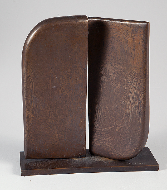 ARCÂNGELO IANELLI - `Sem título` - Escultura em bronze - Assinada. 24cm Sem base - 25cm Com base