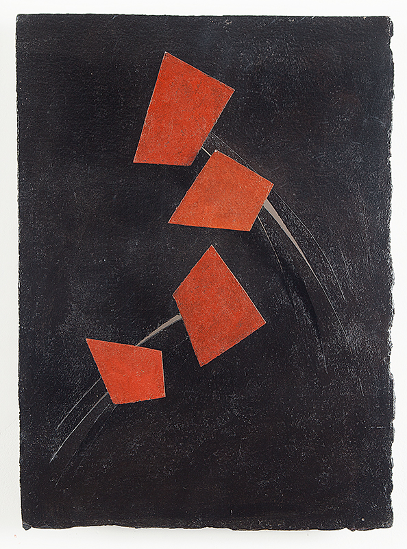 ARTHUR LUIZ PIZA - `A84` - Acrílica sobre incisões sobre cartão. 40 x 31 cm - Com certificado de Marcia Barrozo do Amaral Galeria de Arte.