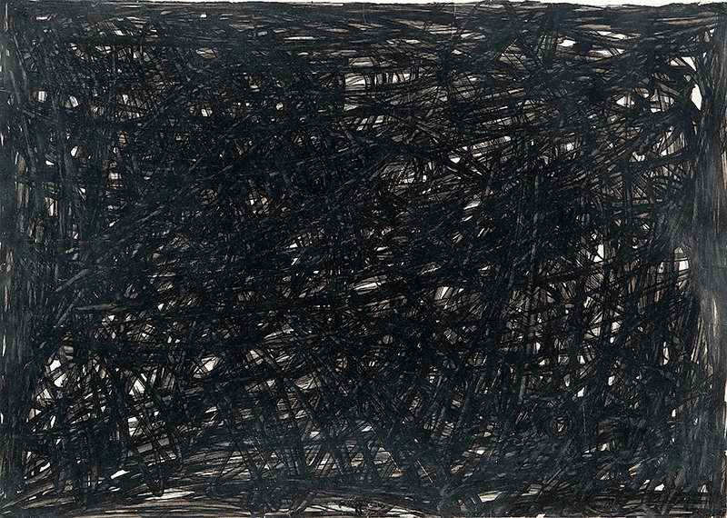 FRANZ WEISSMANN - `Sem título` - Óleo sobre papel - Ass.dat.1963 e loc. `Madrid` no verso. 50 x 70 cm