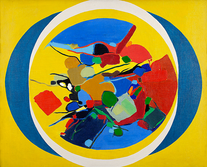 MARIA POLO - `Sem título` - Óleo sobre tela - Ass.dat.1969 inf. esq. 80 x 100 cm