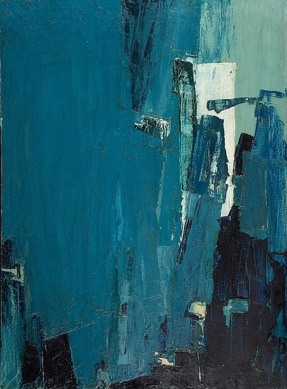 MARIA POLO - `Sem título` - Óleo sobre tela - Ass.dat. 1964 inf.dir. 100 x 73 cm