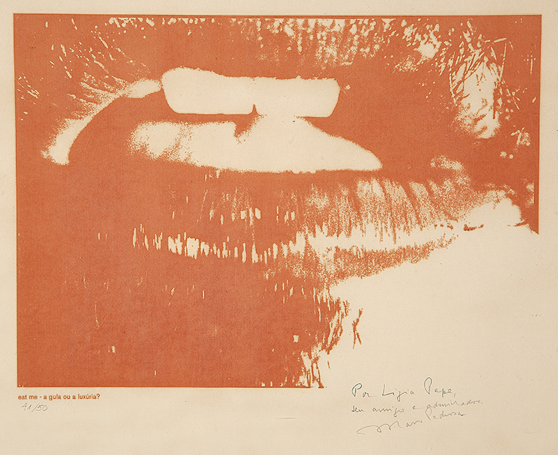 LYGIA PAPE - `Eat me ` A gula ou a luxúria`` - Serigrafia - 41/50. 66 x 48 cm