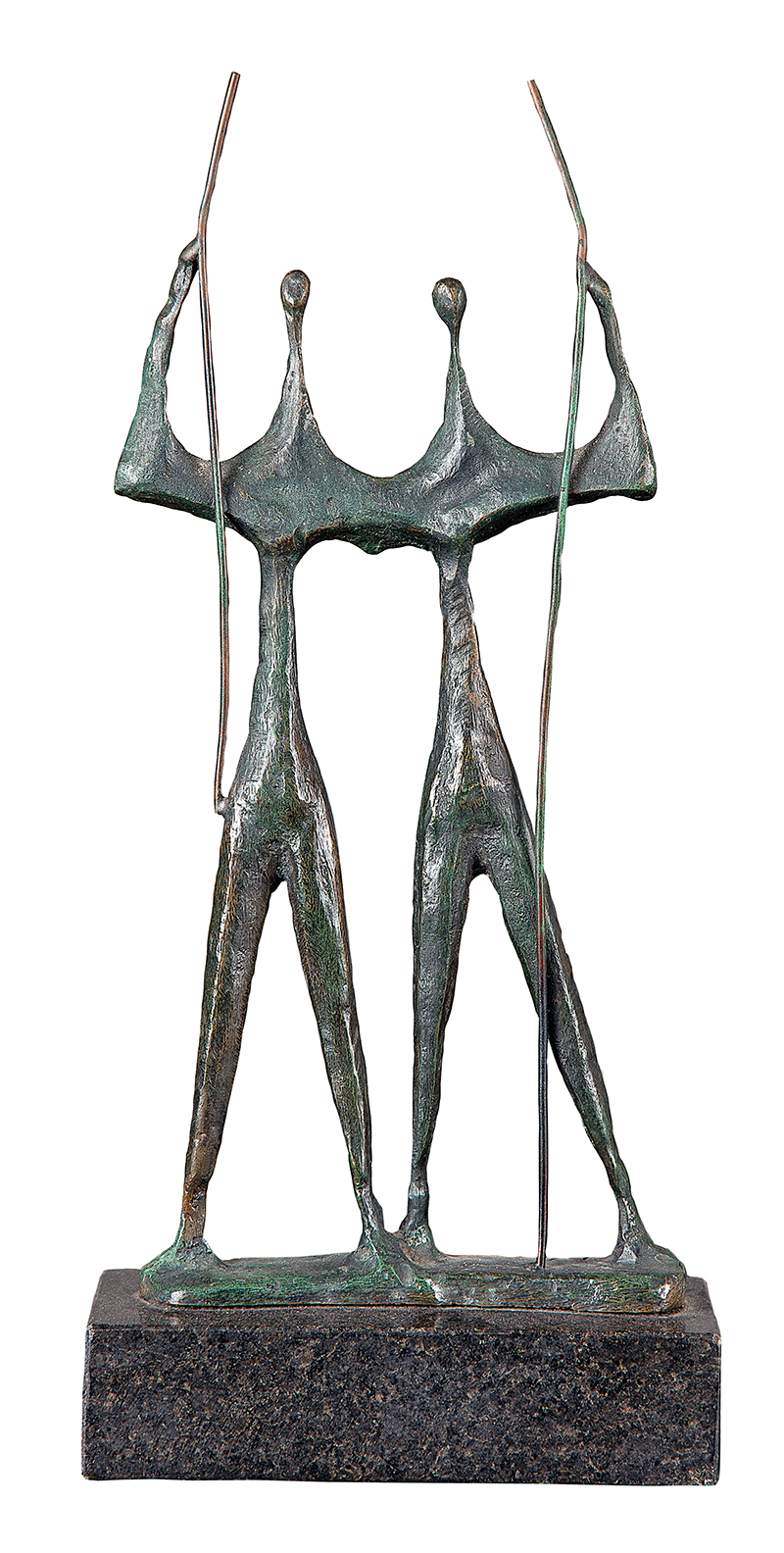BRUNO GIORGI - `Candangos` - Escultura em bronze - Ass.BG na peça. 30 cm