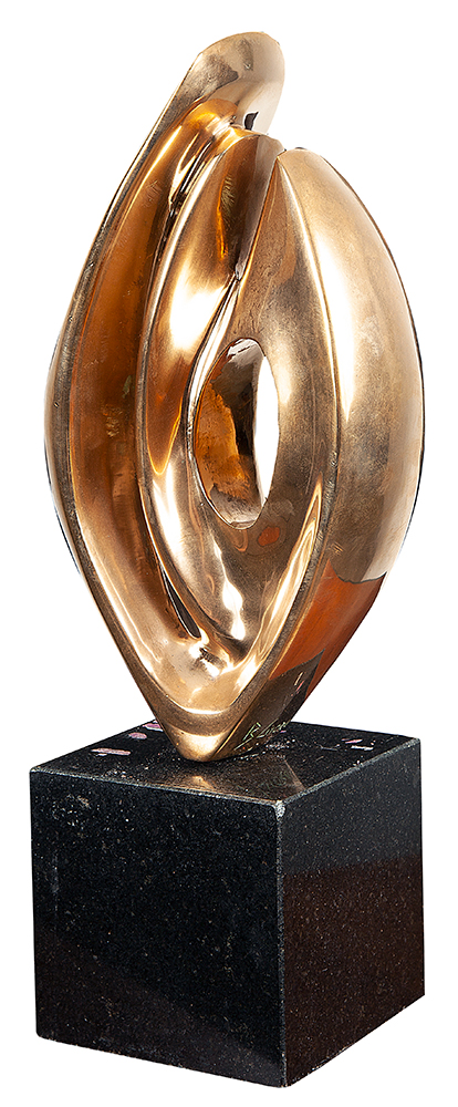 BRUNO GIORGI - “Sem título”, Escultura em bronze, Assinada, 31 cm altura. - Com etiqueta da Contorno Galeria de Arte.