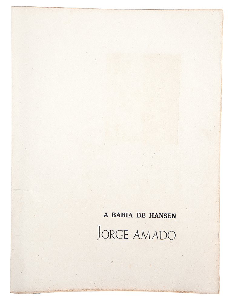 HANSEN BAHIA - Livro Flor de São Miguel contendo 30 gravuras, exemplar nº 3, texto de Jorge Amado “A Bahia de Hansen\