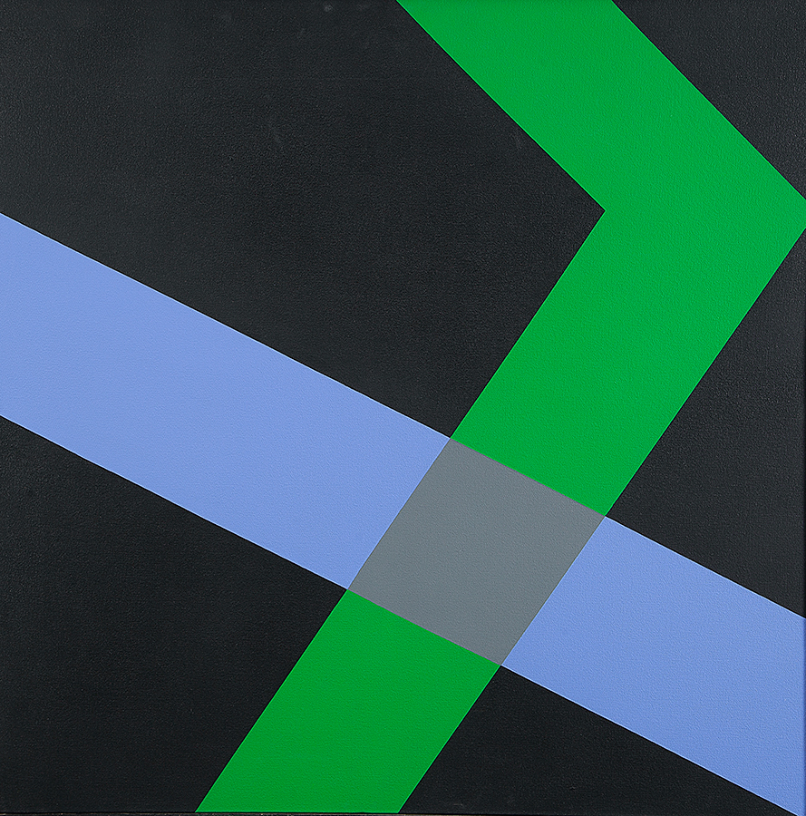 VALDEIR MACIEL - “Sem título” - Óleo sobre tela - Ass.dat.1983 no verso - 80 x 80 cm.