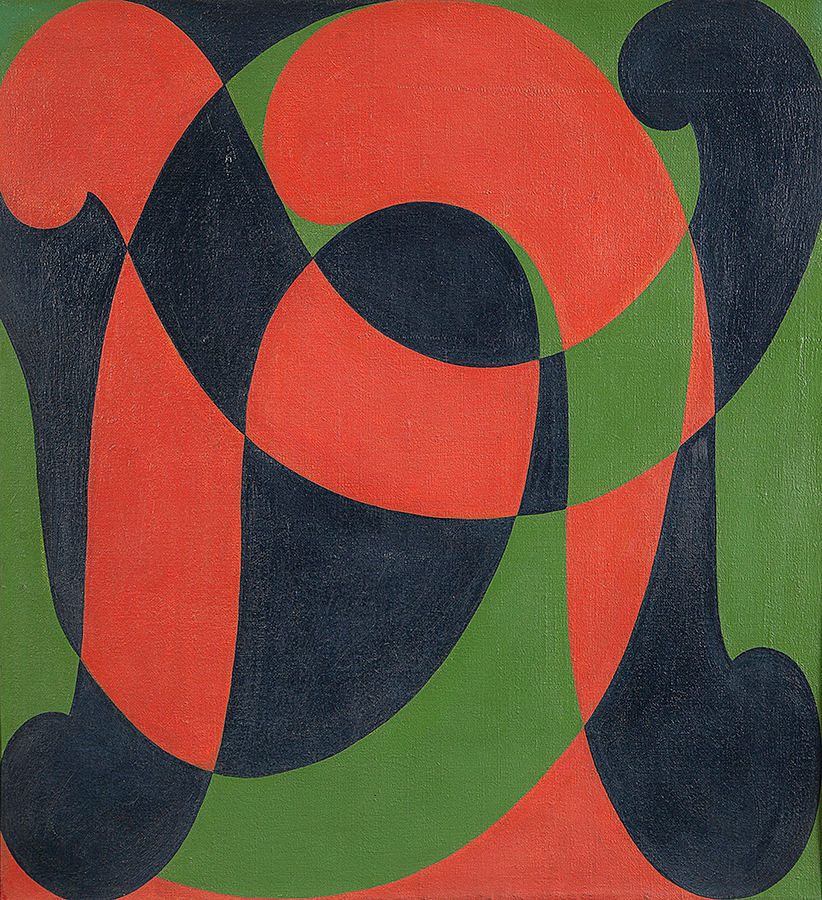 ARNALDO FERRARI - “Sem título” - Óleo sobre tela - Ass.dat.1964 no verso - 74 x 68 cm.