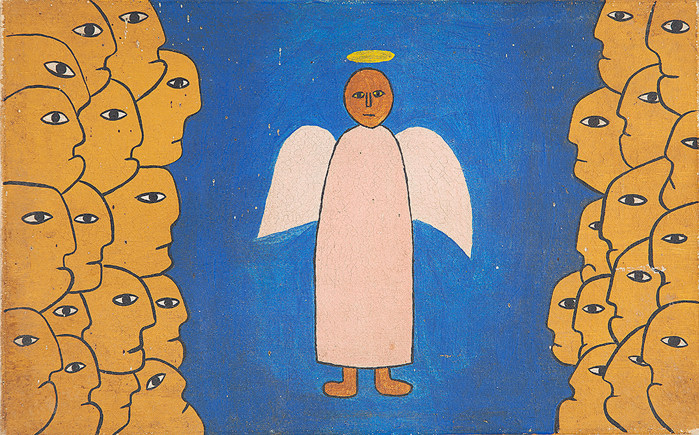 ANTÔNIO MAIA - “Anjo”- Óleo sobre tela - Ass.dat.1969 no verso -22 x 35 cm.