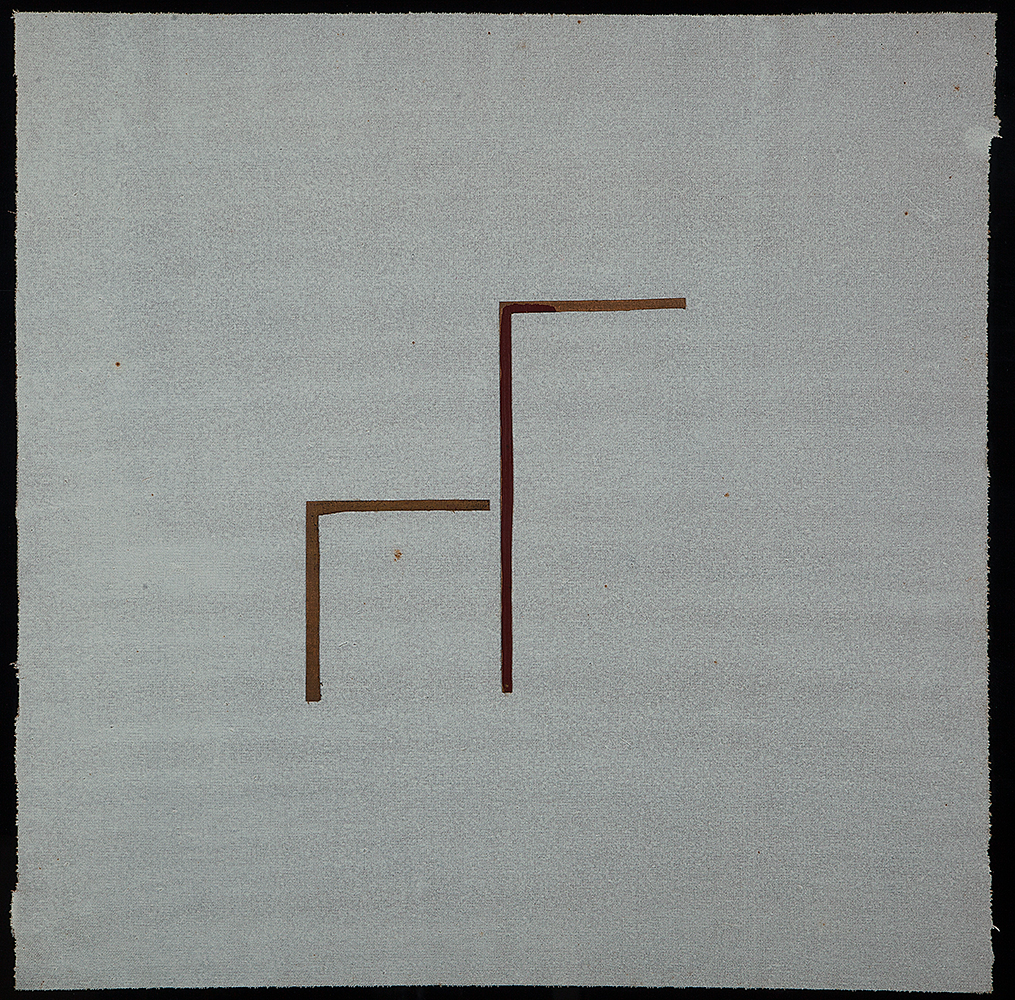 ANTÔNIO DIAS - “Cavalinho”, Óleo e colagem sobre tela colada em vidro preto, 1980, 82 x 82 cm.Com etiqueta da Galeria São Paulo no verso.