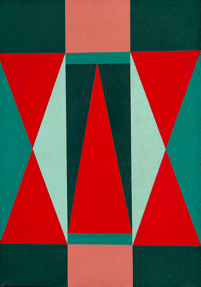 JANDYRA WATERS - “Sem título” Óleo sobre tela, Ass.dat.1978 no verso, 27 x 19 cm.