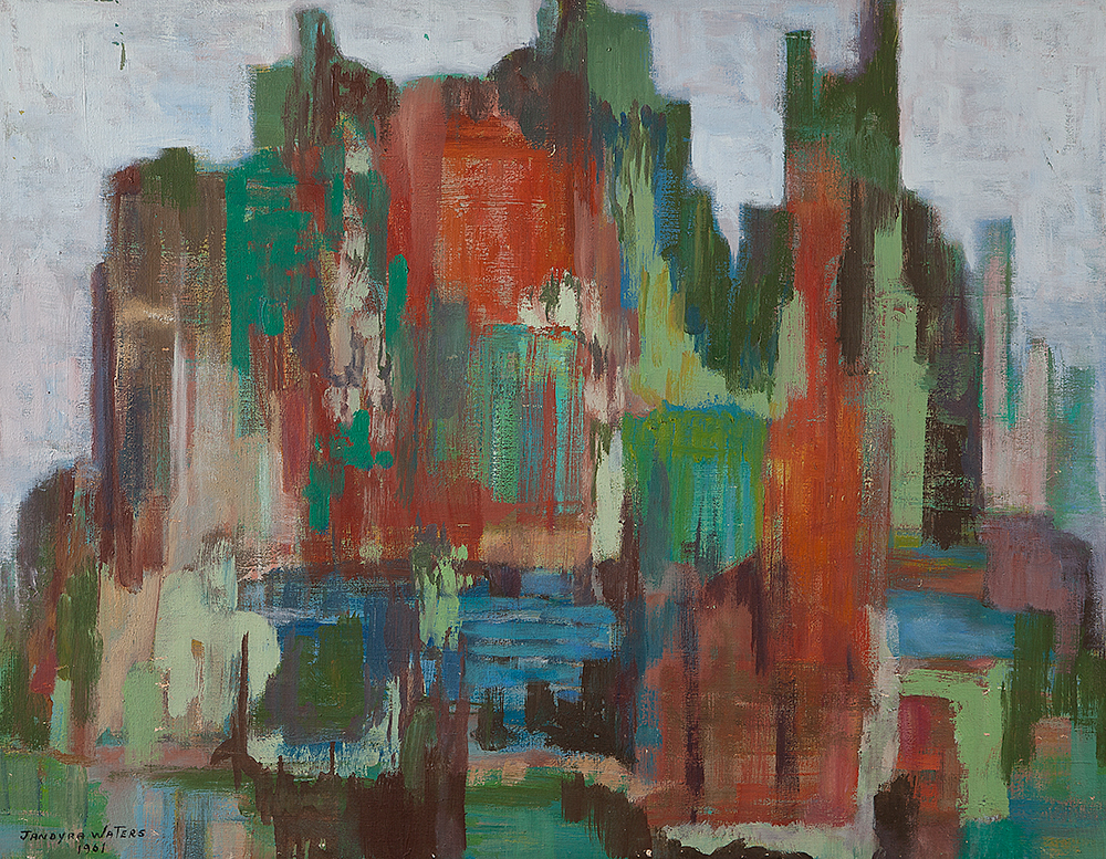 JANDYRA WATERS - “Sem título” Óleo sobre tela, Ass.dat.1961 inf.dir., 71 x 91 cm.