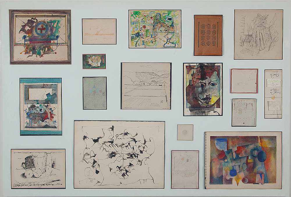 UBIRAJARA RIBEIRO - “Sem título” Aquarela sobre papel sobre cartão, Déc.1970s/ 1980s, Assinadas e datadas bordas inferiores, 77 x 113 cm / 108 x 125 cm.