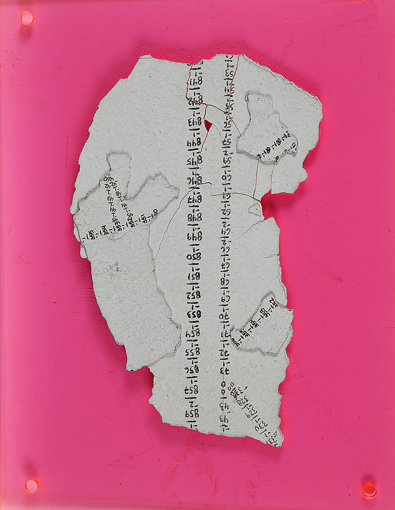 PAULO CLIMACHAUSKA - “Sem título” Colagem e pintura em acrílico, Sem assinatura, 41 x 31 cm.