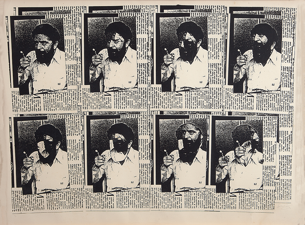 BENÉ FONTELLES - “Lula”- Xerografia - Ass.dat. 1981 inf. dir - 44 x 59 cm.