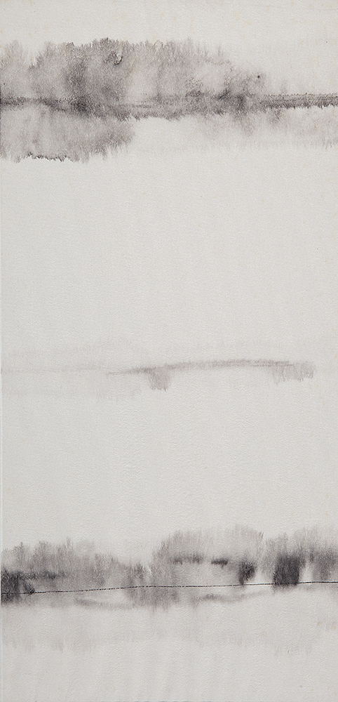 MIRA SCHENDEL - “Sem título” - Monotipia -  47 x 23 cm. Ex. Coleção Thomaz Cohn.