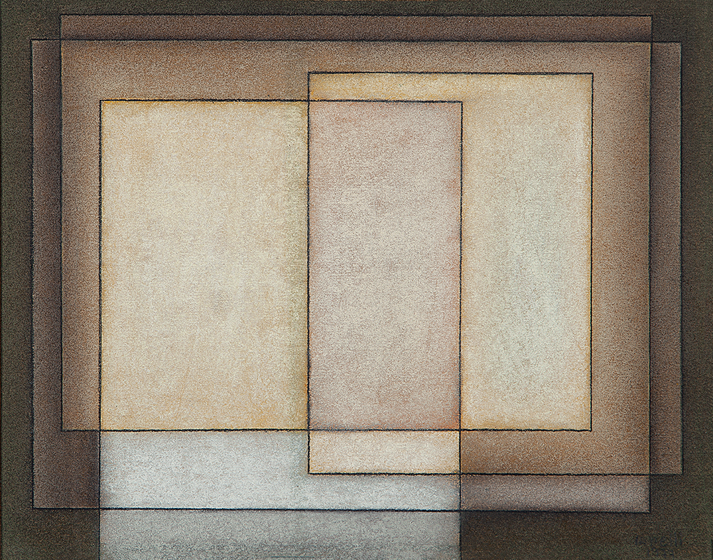 ARCÂNGELO IANELLI - “Sem título” - Pastel - Ass.dat.1977 inf.dir - 24,5 x 31,5 cm.Com etiqueta da Galeria de Arte Bonfiglioli.