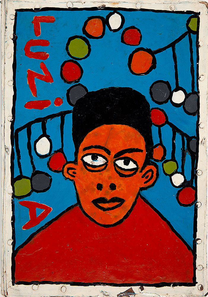 ANTÔNIO ROSENO DE LIMA - Luzia - 1989 - Esmalte Sintético Sobre Chapa de Alumínio - 26 x 18 - Ass.tit.dat.no verso