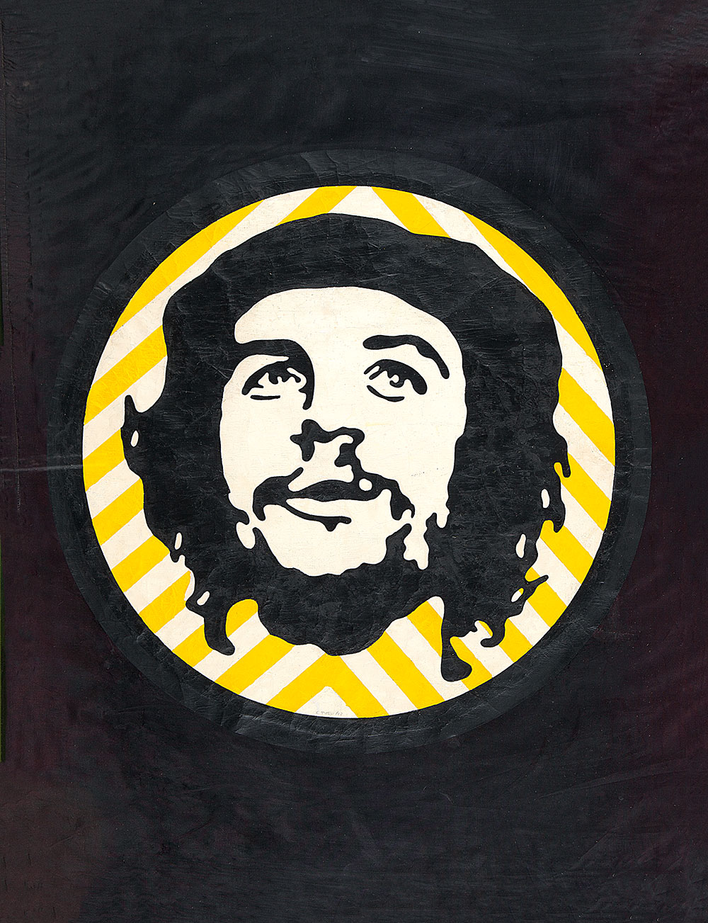 CLAUDIO TOZZI - Che Guevara - 1968 - Serigrafia Sobre Tecido - 86 x 66 - Ass.dat. no centro inf