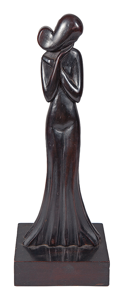 CÁSSIO M BOYDama - Escultura em Madeira - Assinada - 43 x 15 x 13 cm.