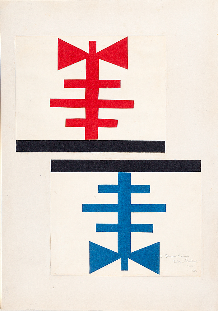 RUBEM VALENTIM - I Poema Visual - Colagem Sobre Cartão - Ass.tit.loc. D.F e dat.1988 inf.dir - 48,5 x 34 cm.