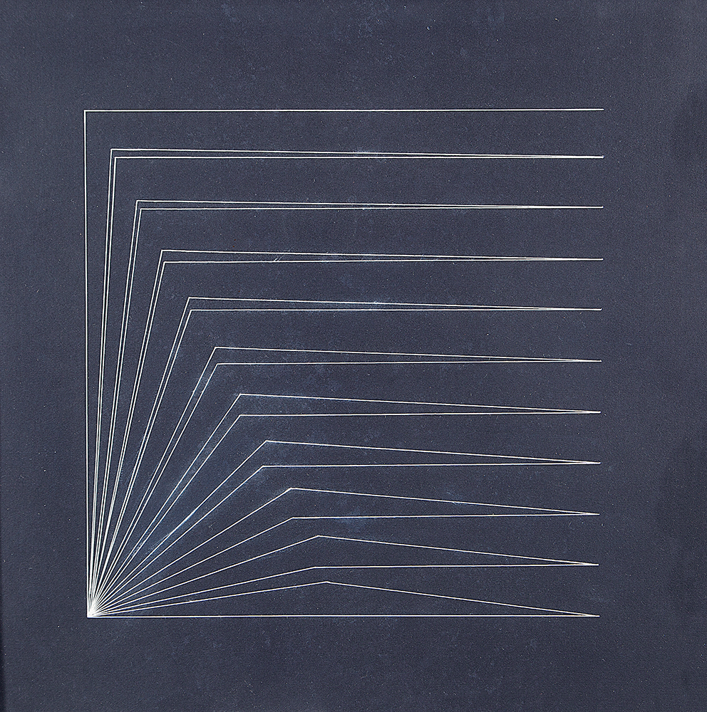 LOTHAR CHAROUX - Composição - Guache Sobre Cartão -Ass.dat.1958 inf.dir - 40 x 40 cm.Com etiqueta do atelier do artista e com etiqueta da Documenta Galeria de Arte.