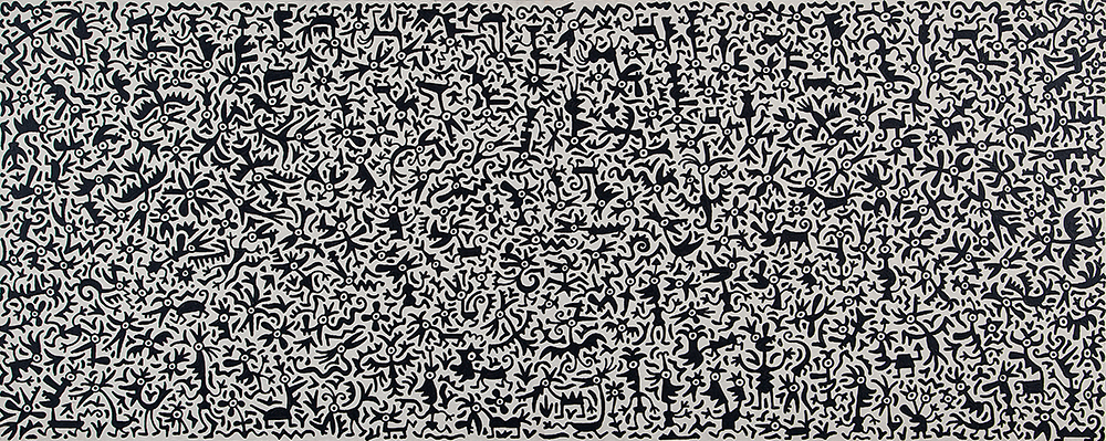 JAIME PRADES - Sem título - Óleo Sobre Tela - Ass.dat.2005 no verso - 2005 - 56,5 x 140,5 cm.