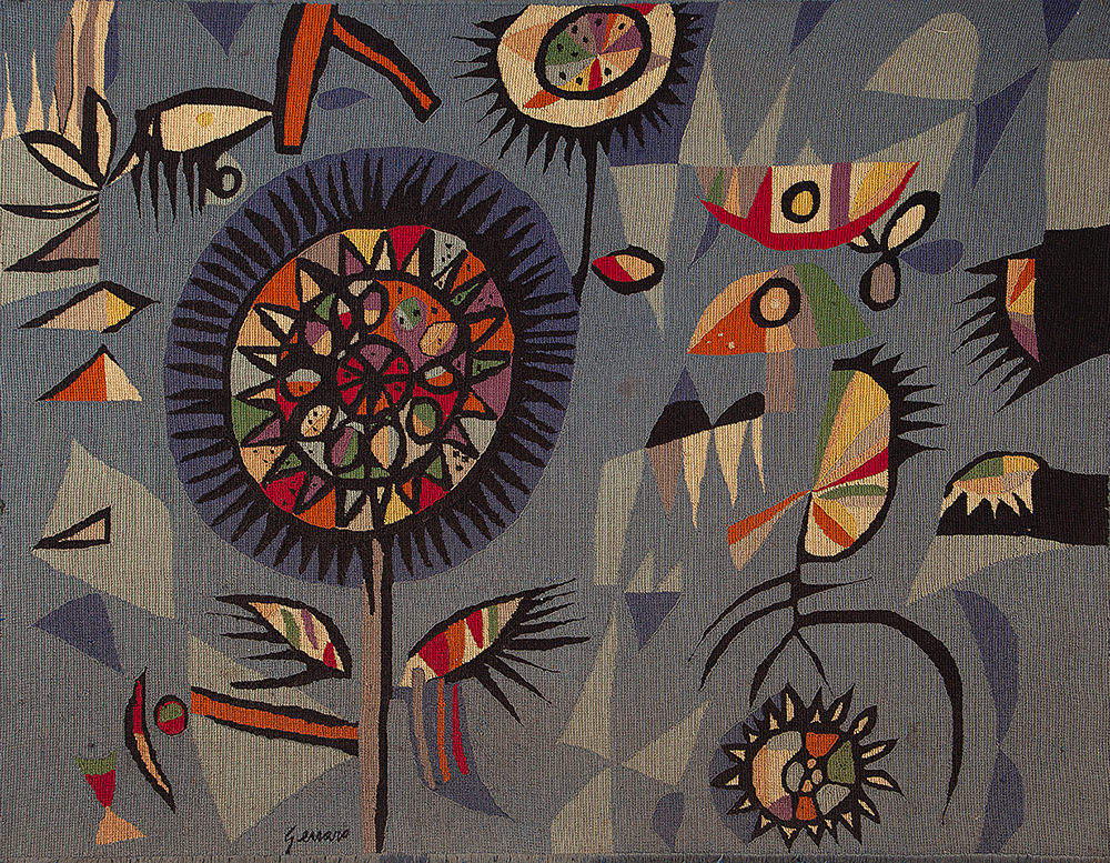 GENARO DE CARVALHO -Sem título - Tapeçaria - Ass.inf.esq. - 98 x 128 cm.