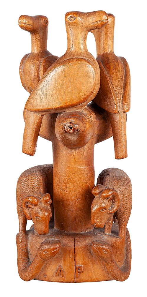 ARTHUR PEREIRA - Bichos - Escultura em Madeira - Assinada -41 x 20 x 13 cm.